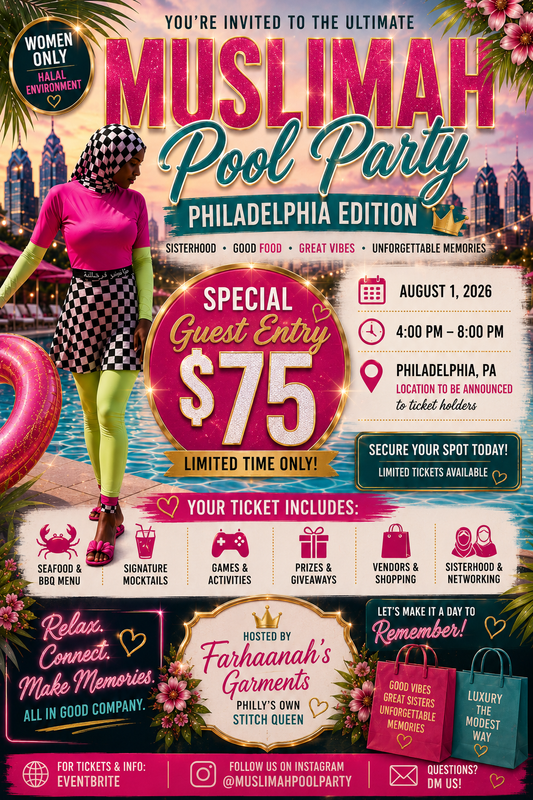 Halal Turn Up Muslimah Pool Party