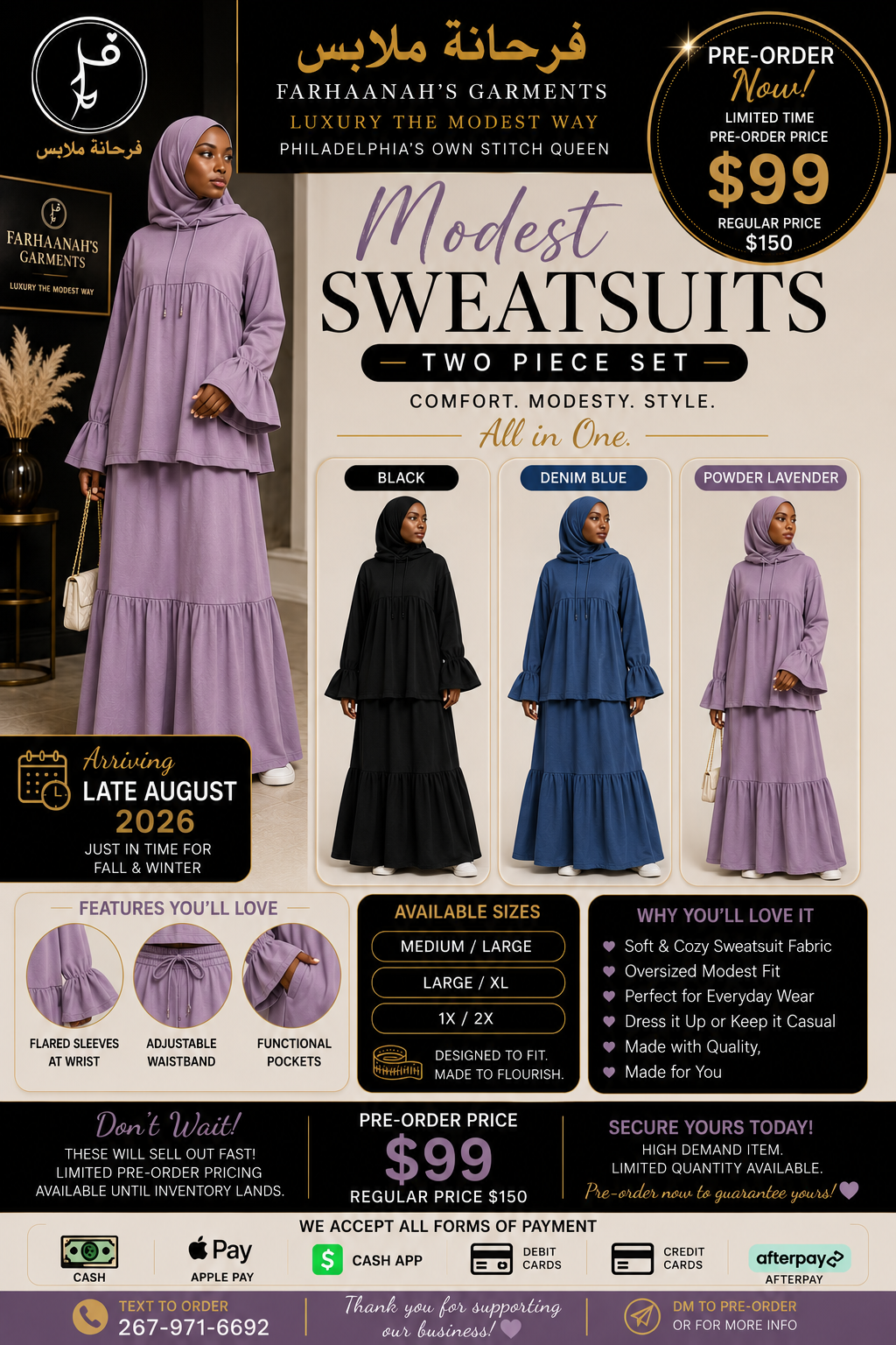 Farhaanah’s Garments Modest SweatSuit