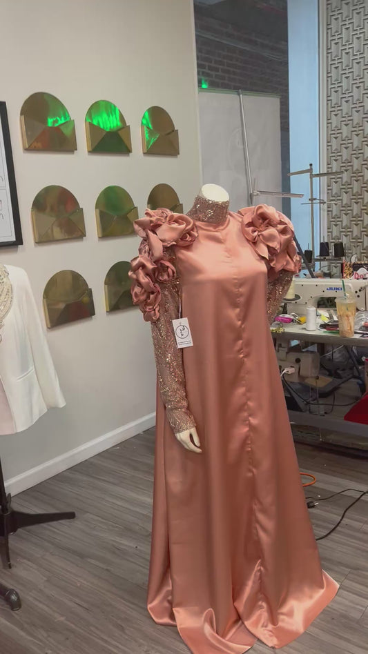 Rose Gold Abaya